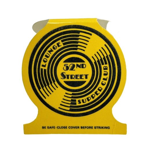 Matchbooks Cover Used Die  LONGS 52nd Street Lounge Big Band Lansing MI Vintage - Picture 6 of 10